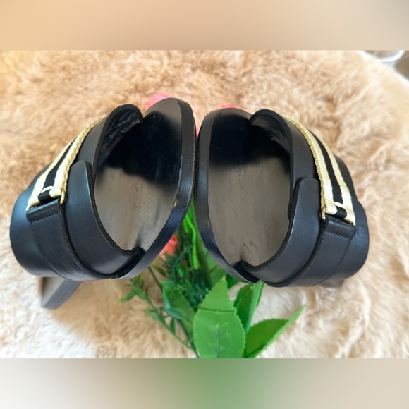 GUCCI SANDAL WOMENS BLACK LEATHER ( Calf) Size 36.5 - Picture 11 of 13